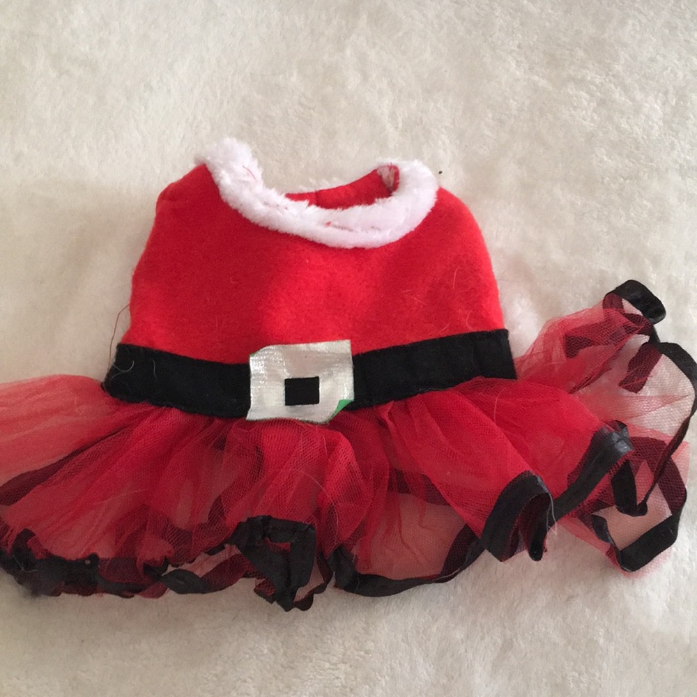 Mrs. Claus dog costume